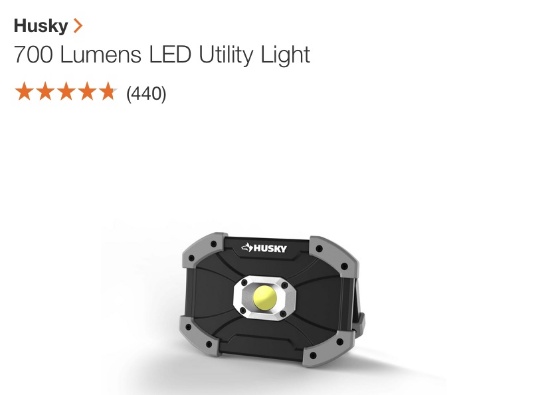HUSKY 700 lumen LED utility light