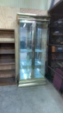 Lighted glass curio cabinet