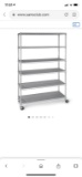 6 Tier Commercial Shelving w/wheels