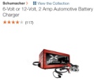 SCHUMACHER 6V/12V, 2A automotive battery charger