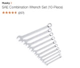 HUSKY 10pc combination wrench set