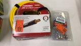 Lot of HUSKY 3/8”x50’ air hose& 20pc accessory kit