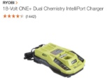 New RYOBI 18V dual chemistry charger