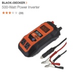 BLACK & DECKER 500W power inverter