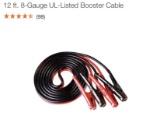 HUSKY 8 gauge 12 ‘ booster cables