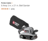 PORTER-CABLE 8A 3?x21 belt sander