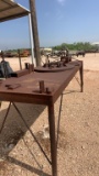 Hydraulic fabrication table