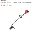 New HOMELITE 2-cycle curved shaft has trimmer