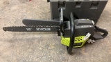 RYOBI 18” 2-cycle chainsaw w/HD case