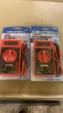 Lot of 2 digital multimeters