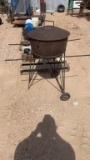 Cast iron pot made into charcoal grill