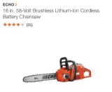 ECHO 16” 58V brushless cordless battery