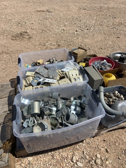 Pallet of electrical fittings and devices