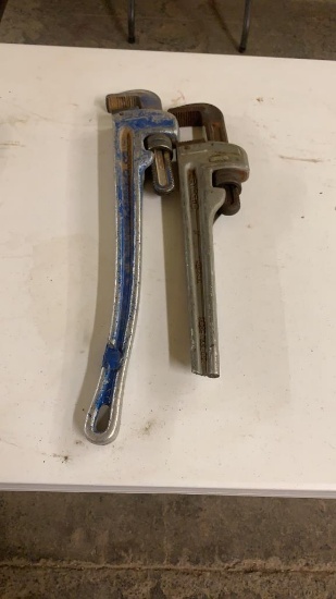 Lot of 2 RIDGID 24” aluminum pipe wrenches