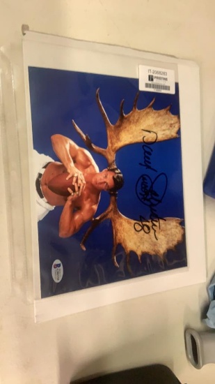 Darryl  “Moose” Johnston. Autograph picture