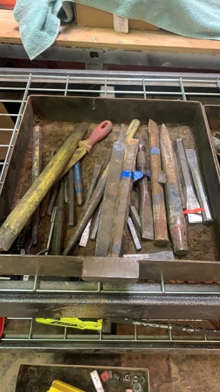Box of chisels, files & punches