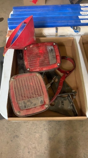 Lot of taillights, funnels & filter wrench