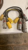 Lot of electrical cords