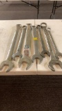 Lot of misc large combo wrenches