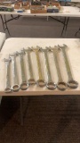 Lot of 8 Pittsburgh combo wrenches