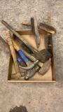 Lot of wire brushes & hammers