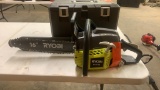 RYOBI 16” 2 cycle gas chainsaw w/HD case
