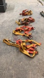 Lot of 4 fall protection harnesses