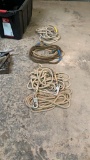 Lot of safety ropes