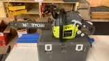 RYOBI 16” 2 cycle chainsaw w/HD case