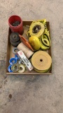 Lot of Teflon tape, electrical tape, caution