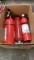 Lot of 3 fire extinguishers