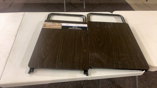 Pair of new folding tray tables