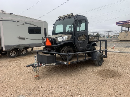 2014/15 Kubota RTV X1100C  w/ Lamar Trailer