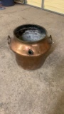 Large copper pot