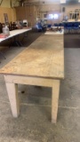 10’x30” wood work table