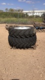 Set of (2) 14.9-28 Ford tractor tires & rims