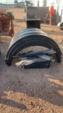 Set of 4 semi-truck fenders w/hardware