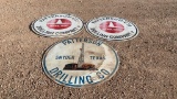 Lot of 3 PATTERSON DRILLING COMPANY signs