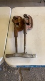 Pair of No. 1-2 RIDGID pipe cutters