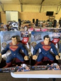 New lot of 2 talking 14” Superman