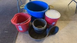 Lot of misc feed buckets
