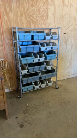 Rolling parts bin