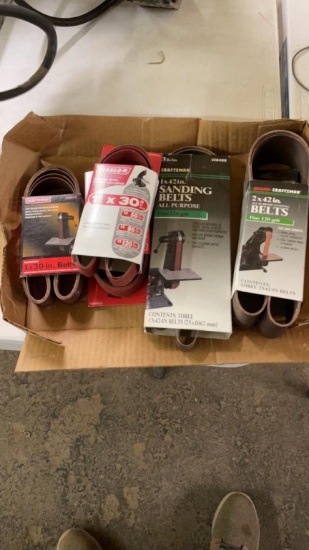 Lot sanding belts