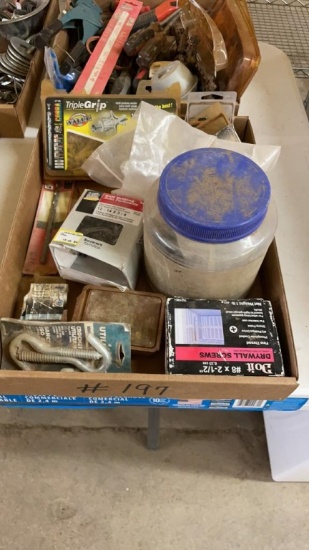 Lot of misc fasteners,nuts,drywall anchors