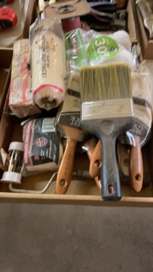 Lot of household painting supplies