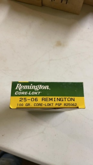 Box of 25-06 REM ammo