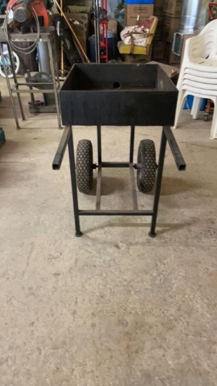 Parts cleaning cart