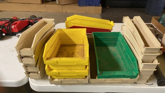 Lot of plastic bins