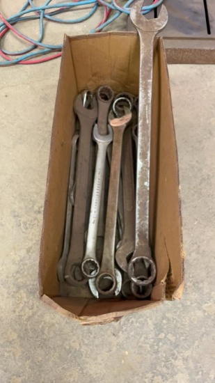 Box of large combo wrenches