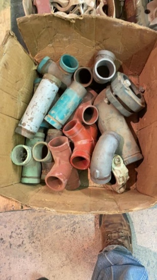 Assorted Victaulic  fittings and clamps